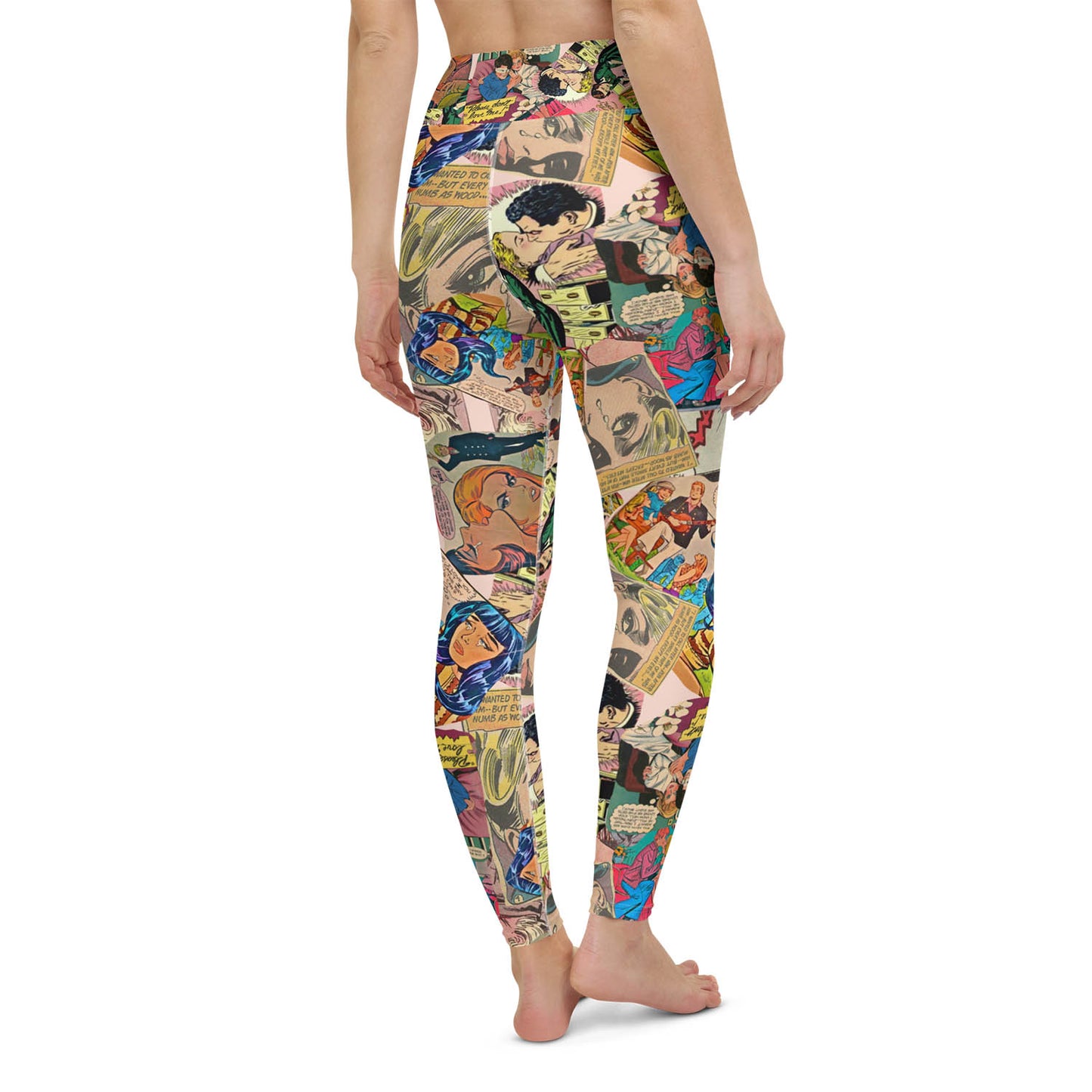 Love Chronicles Vintage Comics High Waisted Workout Leggings