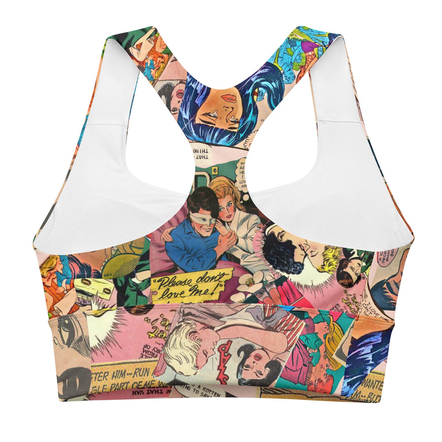 Love Chronicles Vintage Comics Longline Sports Bra (XS-3XL)