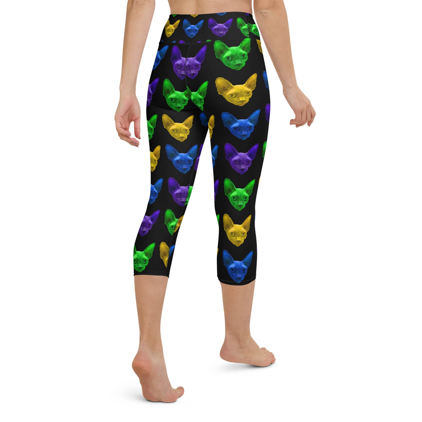 Sphynx Love High Waisted Capri Workout Leggings