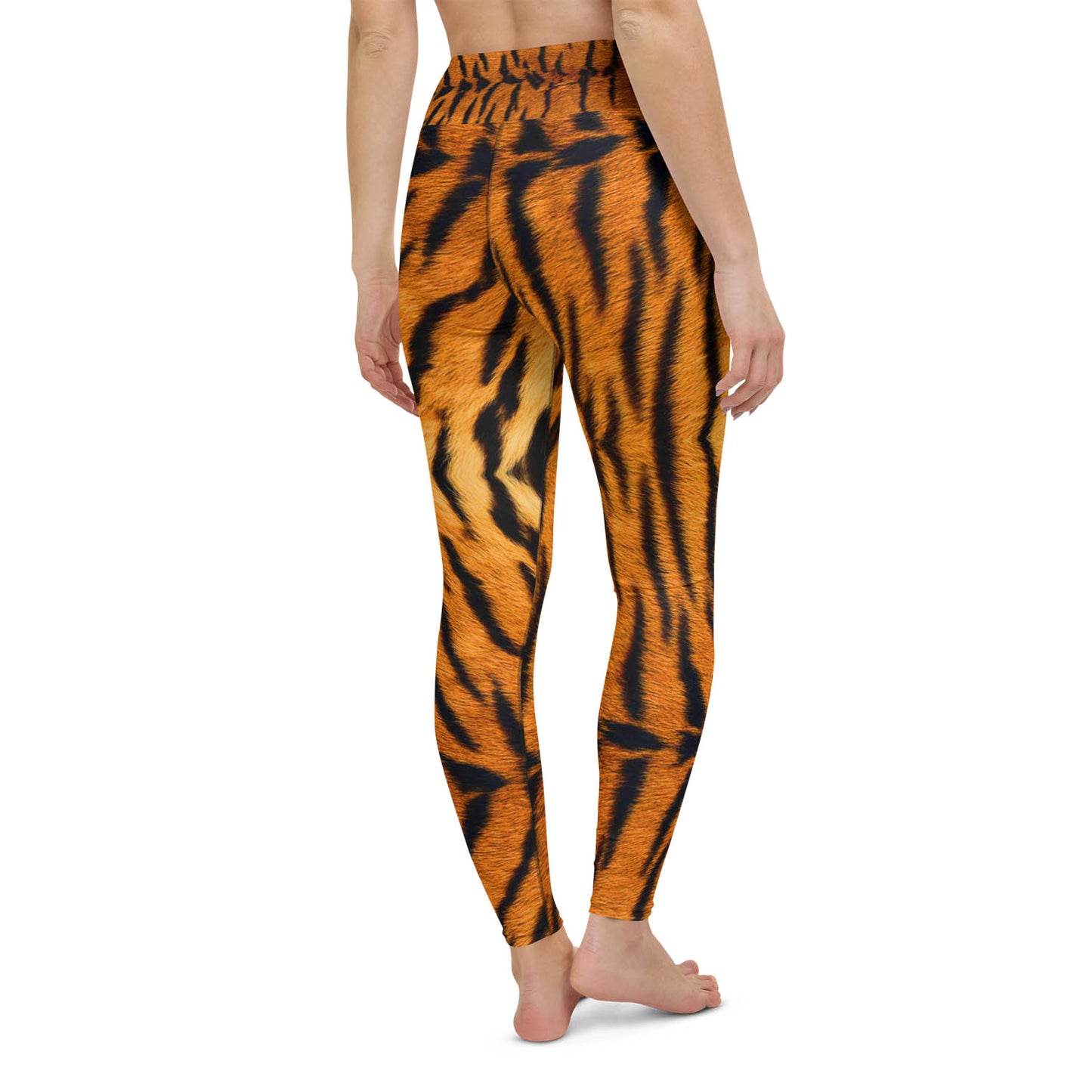 Tiger Print High Waisted Workout Leggings