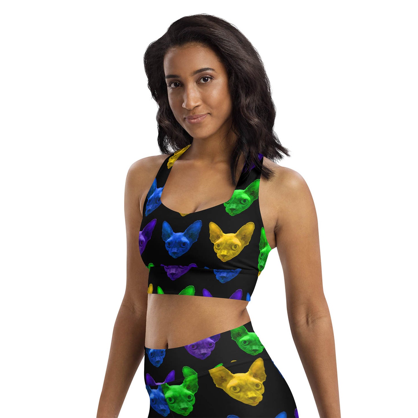 Sphynx Love Longline Sports Bra (XS-3XL)