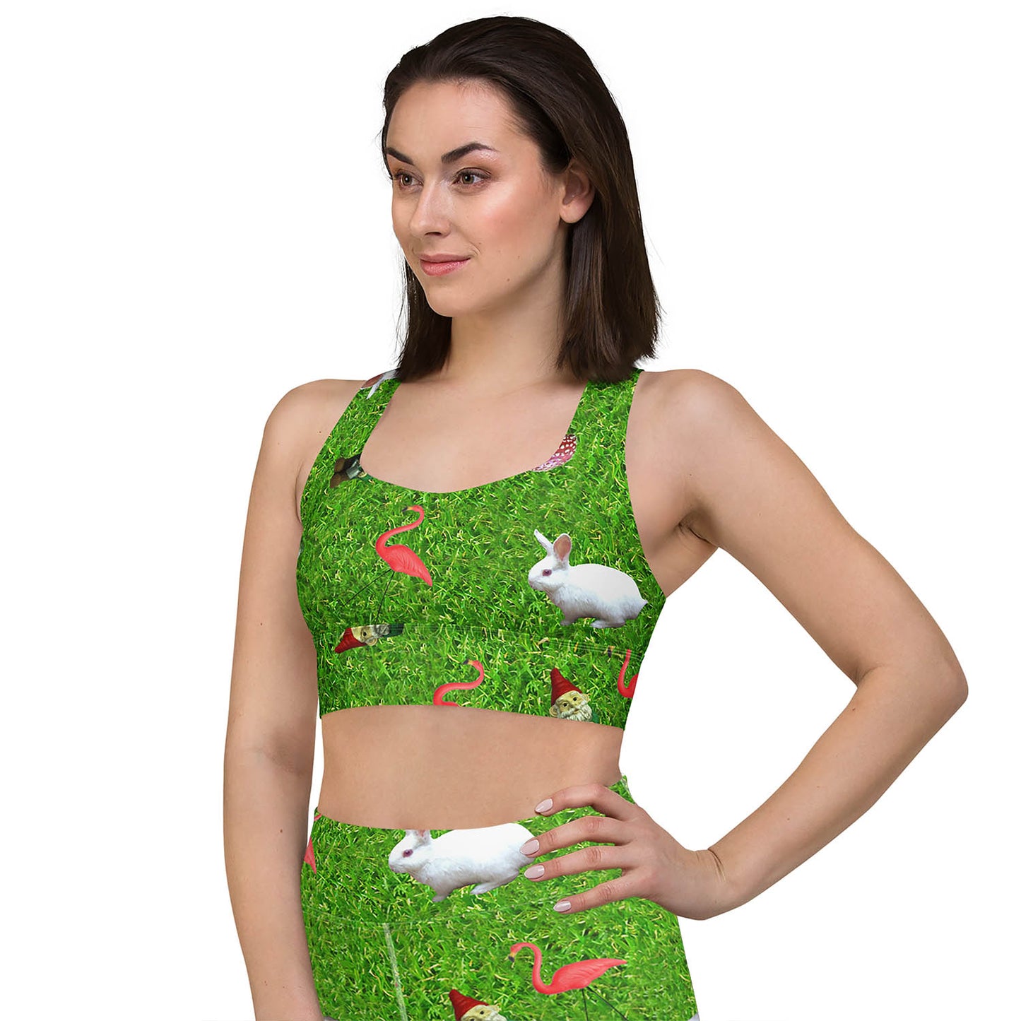 Life in the Garden Longline Sports Bra (XS-3XL)