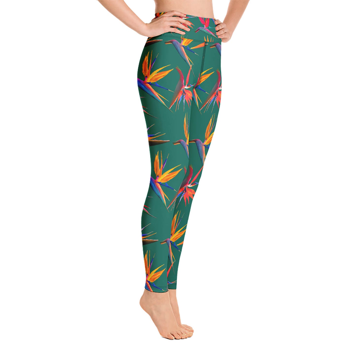 Birds of Paradise High Waisted Workout Leggings