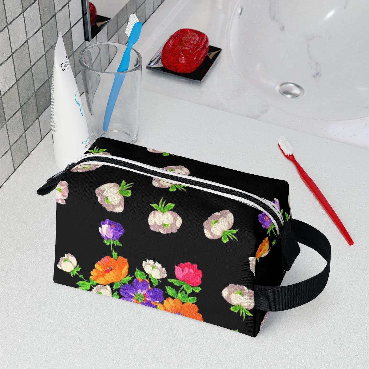It's Raining Flowers Toiletry Bag