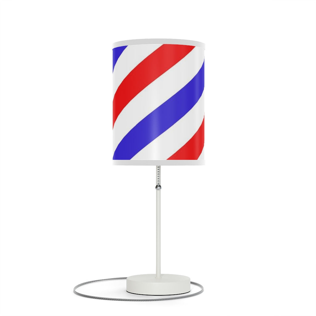 Barber Shop Red White and Blue Table Lamp