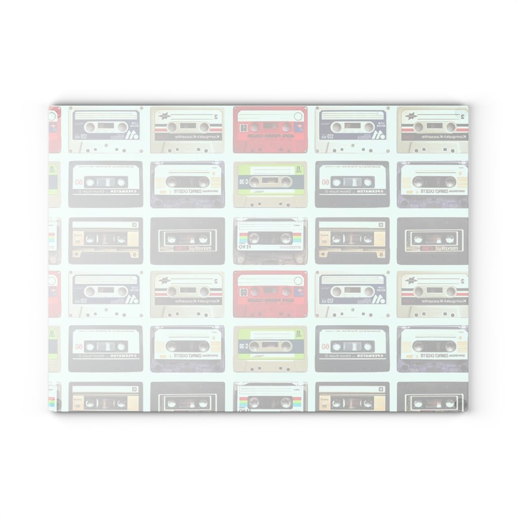 Cassette Tape Realness - Glass Cutting Board - Jeanjai