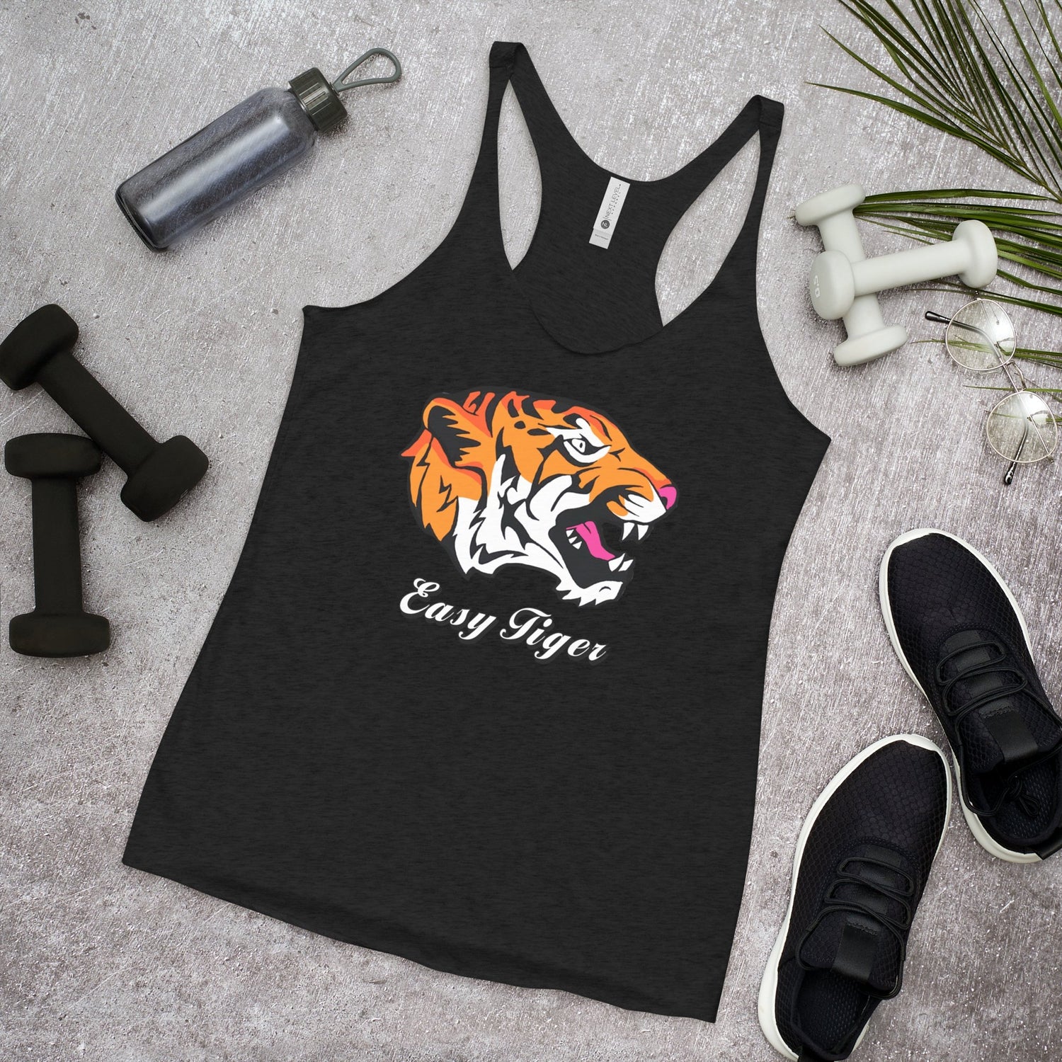Easy Tiger - Women's Tri-Blend Racerback Tank - Jeanjai