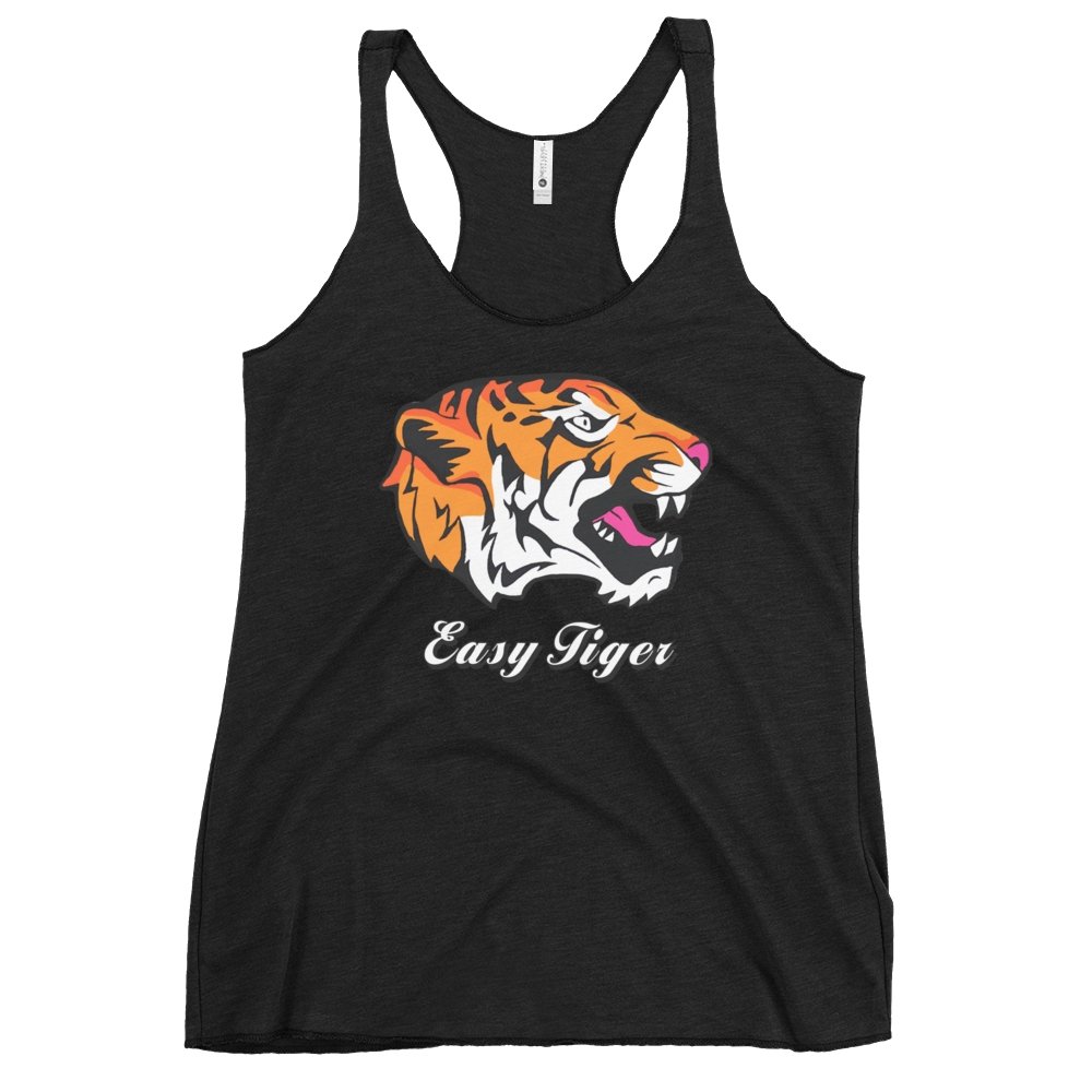 Easy Tiger - Women's Tri-Blend Racerback Tank - Jeanjai