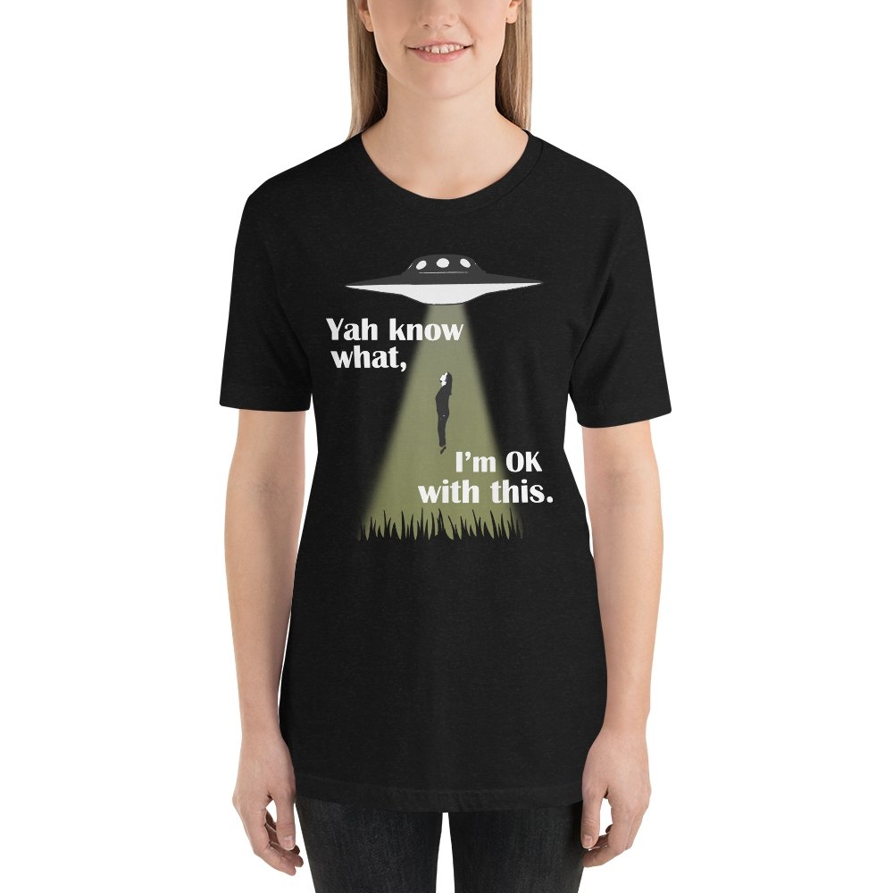 Funny Alien Abduction - Unisex Jersey Short Sleeve T-shirt - Jeanjai