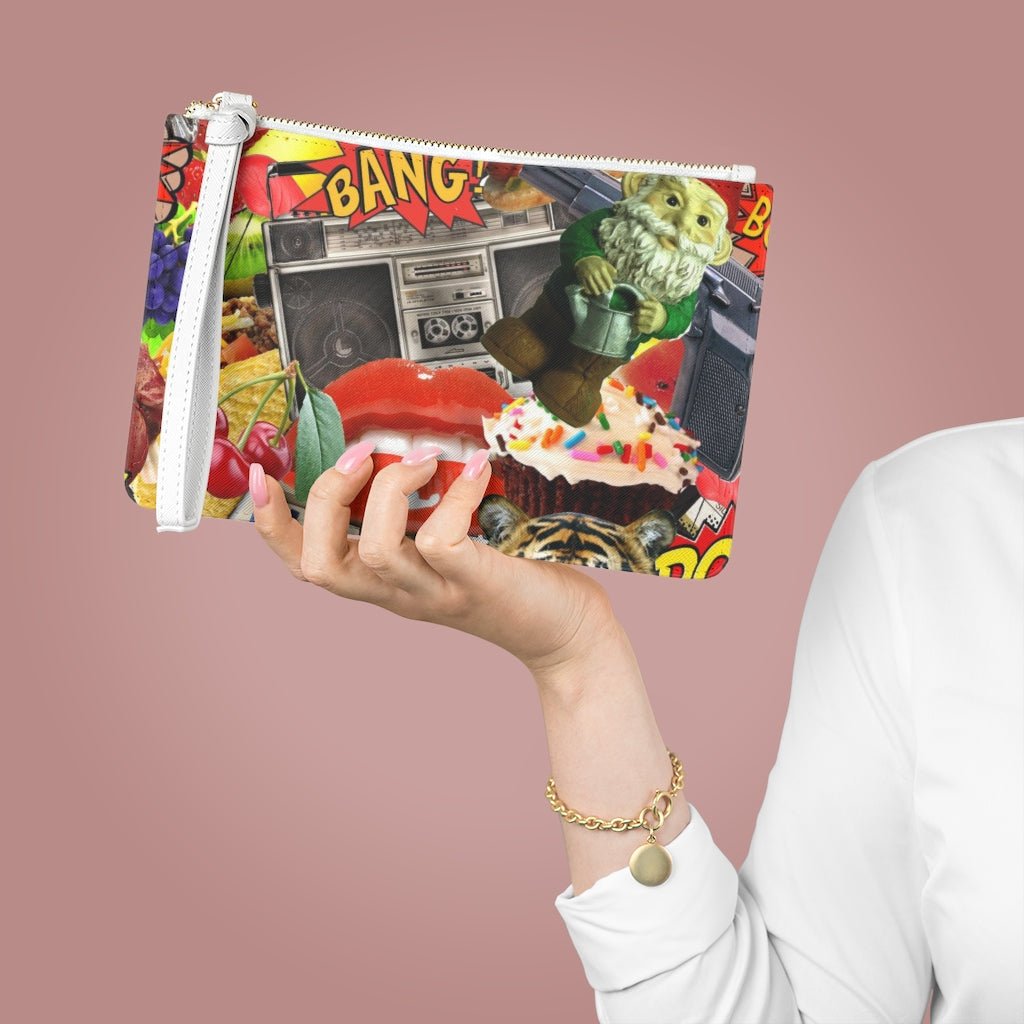 Lips, Cupcakes and BANG, Oh My - Clutch Purse - Jeanjai