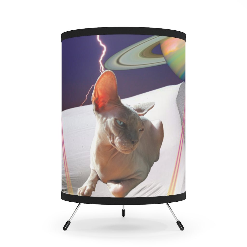 Sphynx Space Beauties - Tripod Lamp with Printed Shade - Jeanjai