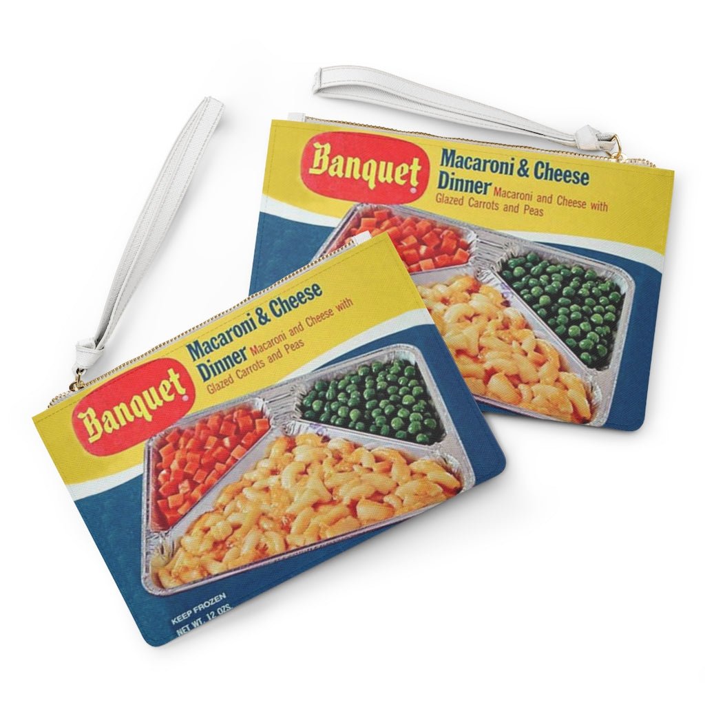 Vintage Macaroni & Cheese TV Dinner - Clutch Purse - Jeanjai
