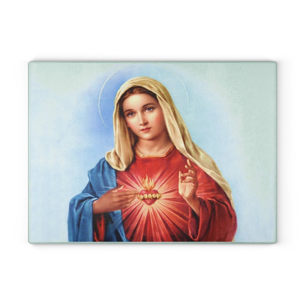 Virgin Mary - Glass Cutting Board - Jeanjai