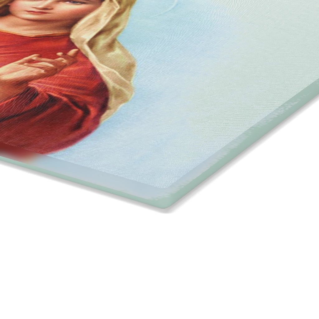 Virgin Mary - Glass Cutting Board - Jeanjai