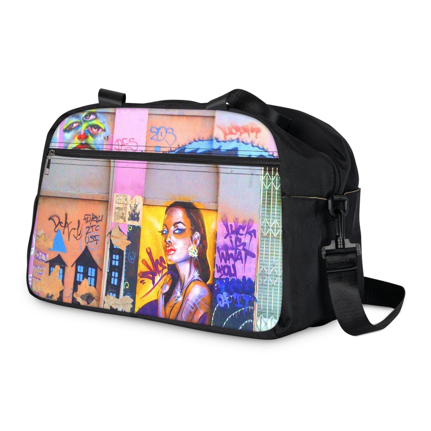 Los Angeles Graffiti Fitness Handbag