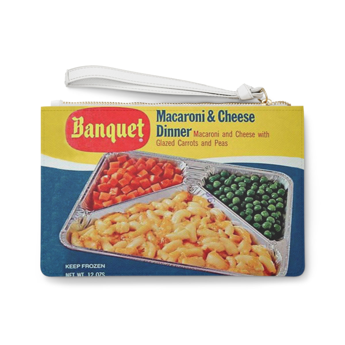 Vintage Macaroni & Cheese TV Dinner - Clutch Purse