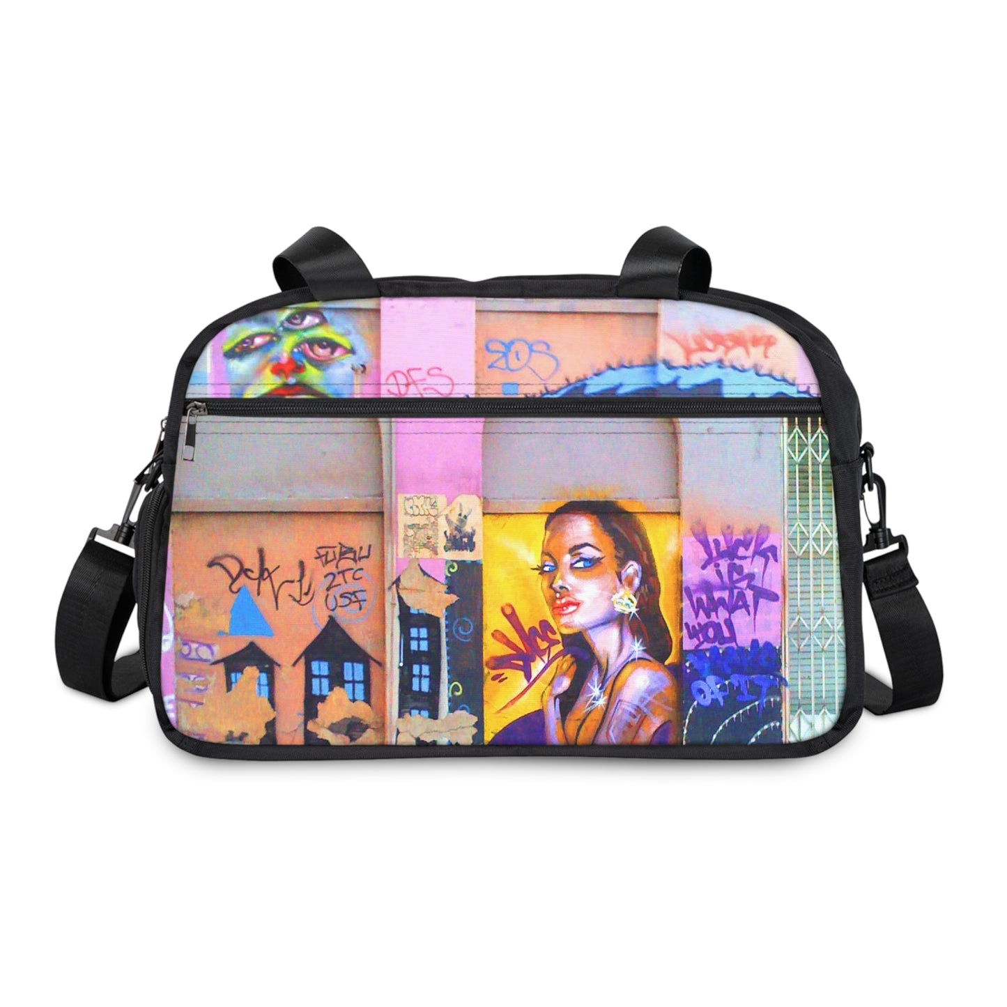 Los Angeles Graffiti Fitness Handbag