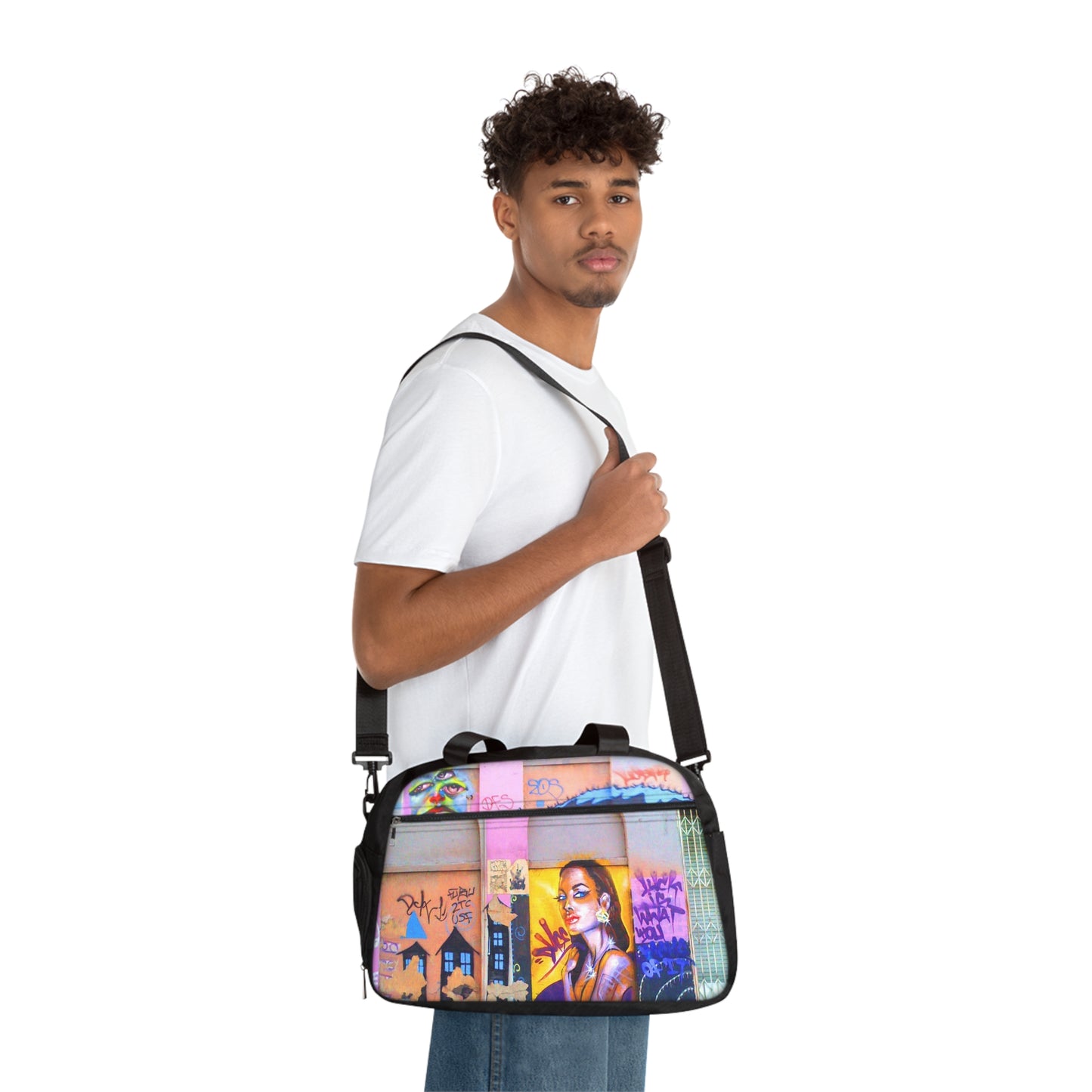 Los Angeles Graffiti Fitness Handbag