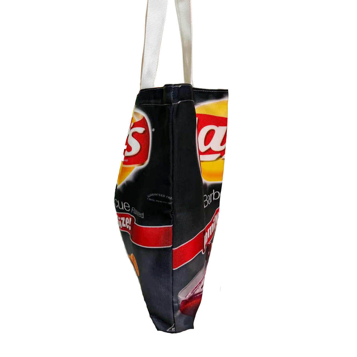 Canvas Tote Printed in Lay's Barbecue "Family Size" new