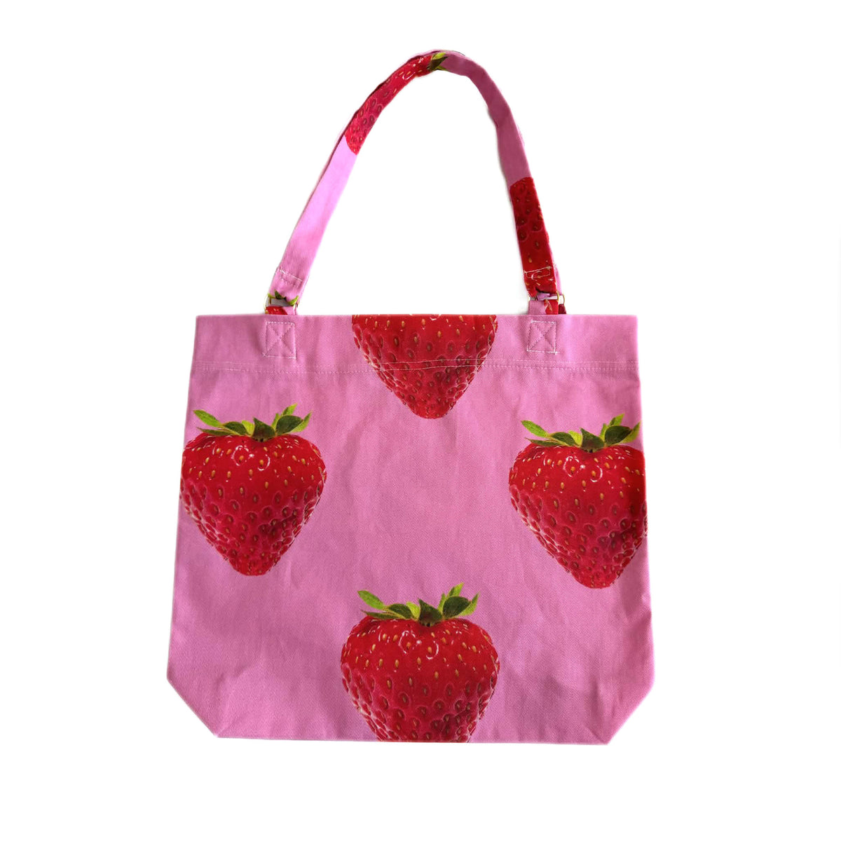 Candy Pink and Strawberries - Lightweight Tote