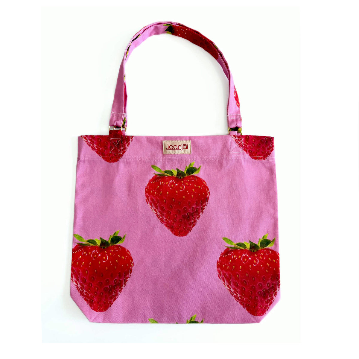 Candy Pink and Strawberries - Lightweight Tote