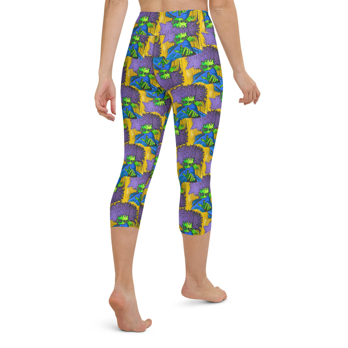 Medusa High Waisted Capri Workout Leggings