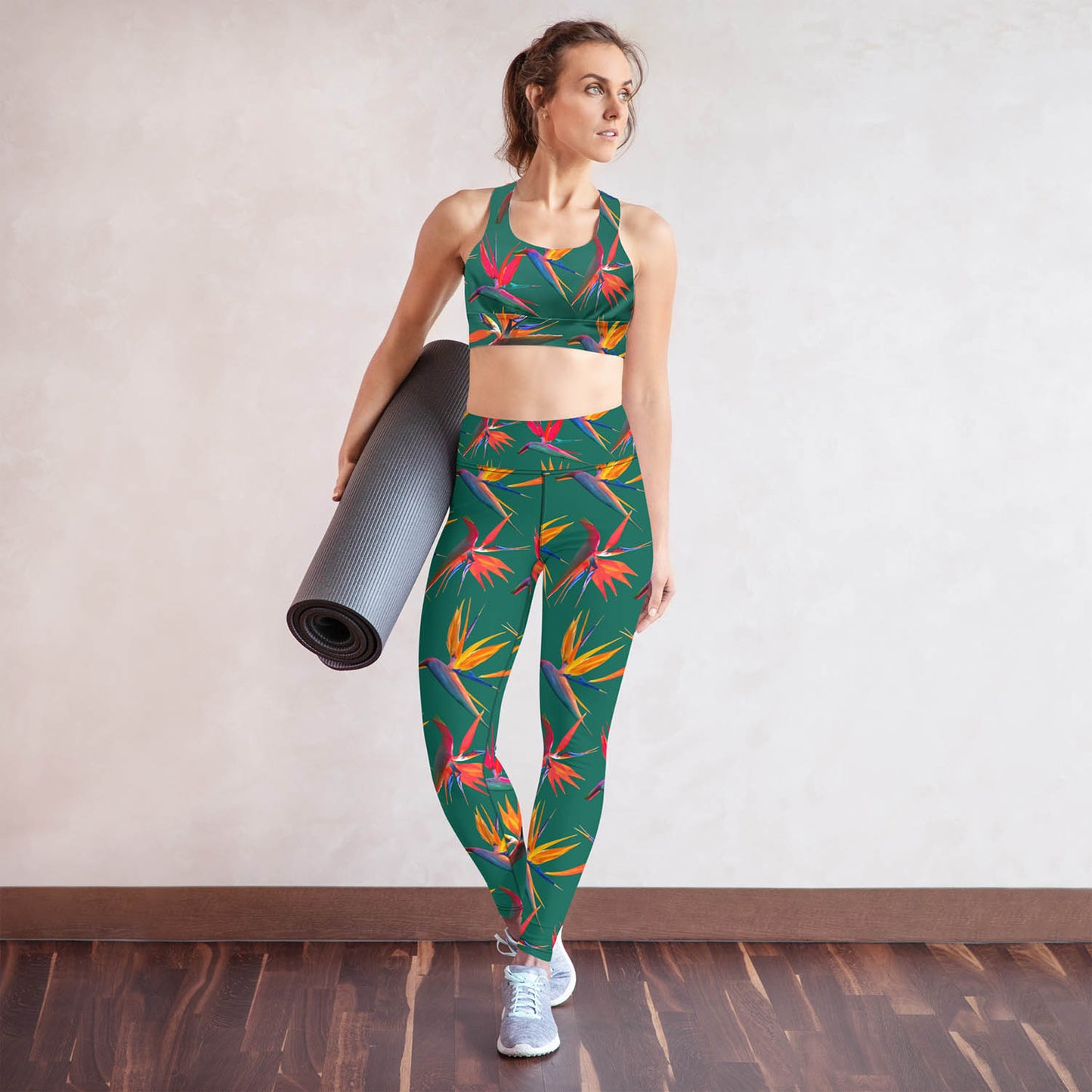 Birds of Paradise High Waisted Workout Leggings