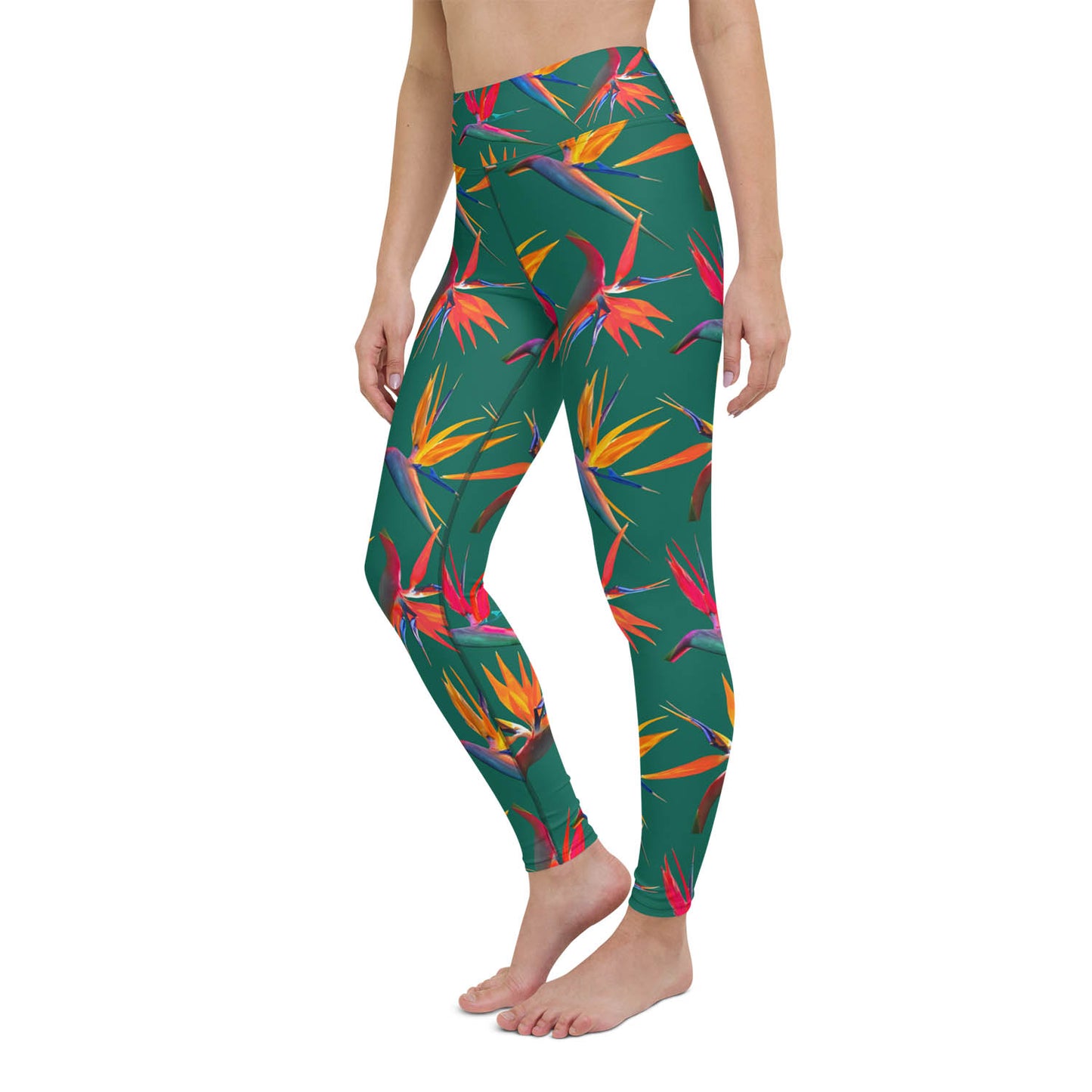 Birds of Paradise High Waisted Workout Leggings