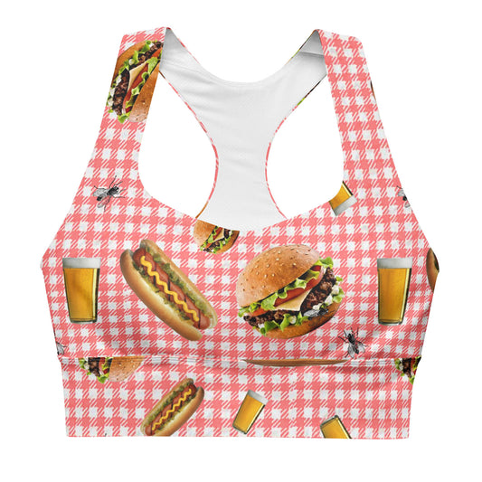 Picnic? Yass Hunny Longline Sports Bra (XS-3XL)