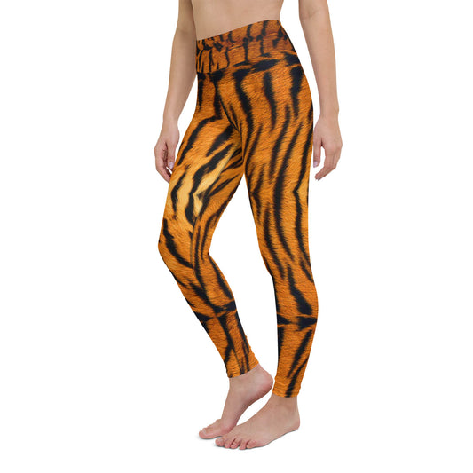 Tiger Print High Waisted Workout Leggings