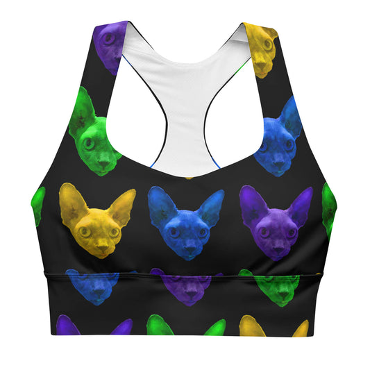 Sphynx Love Longline Sports Bra (XS-3XL)