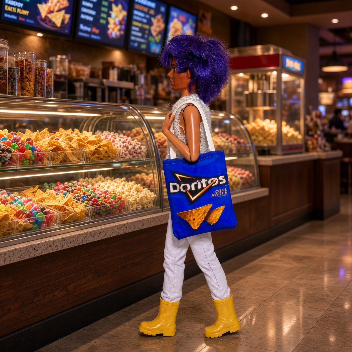 Canvas Tote Printed in Doritos Cool Ranch