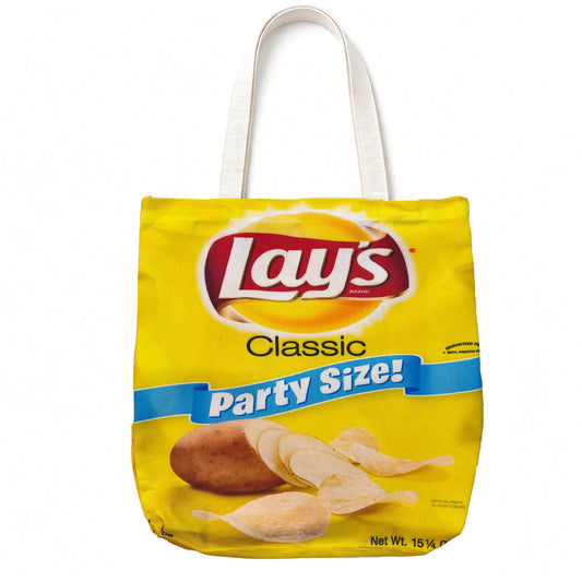 Canvas Tote Printed in Lay's "Classic" Party Size