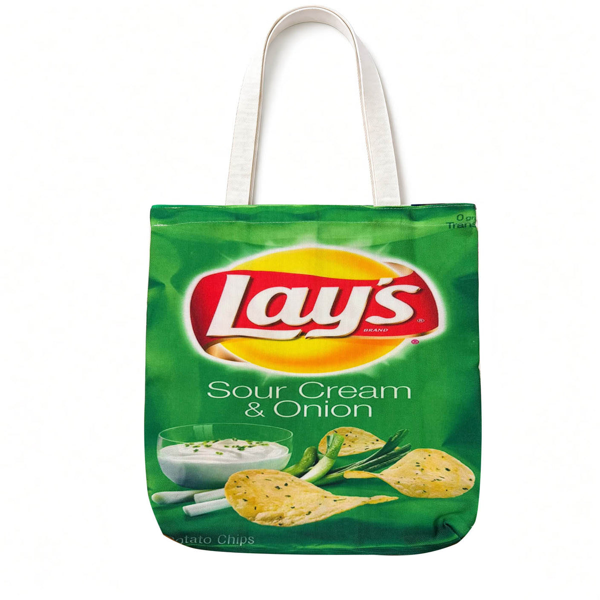 Canvas Tote Printed in Lay's "Sour Cream & Onion"
