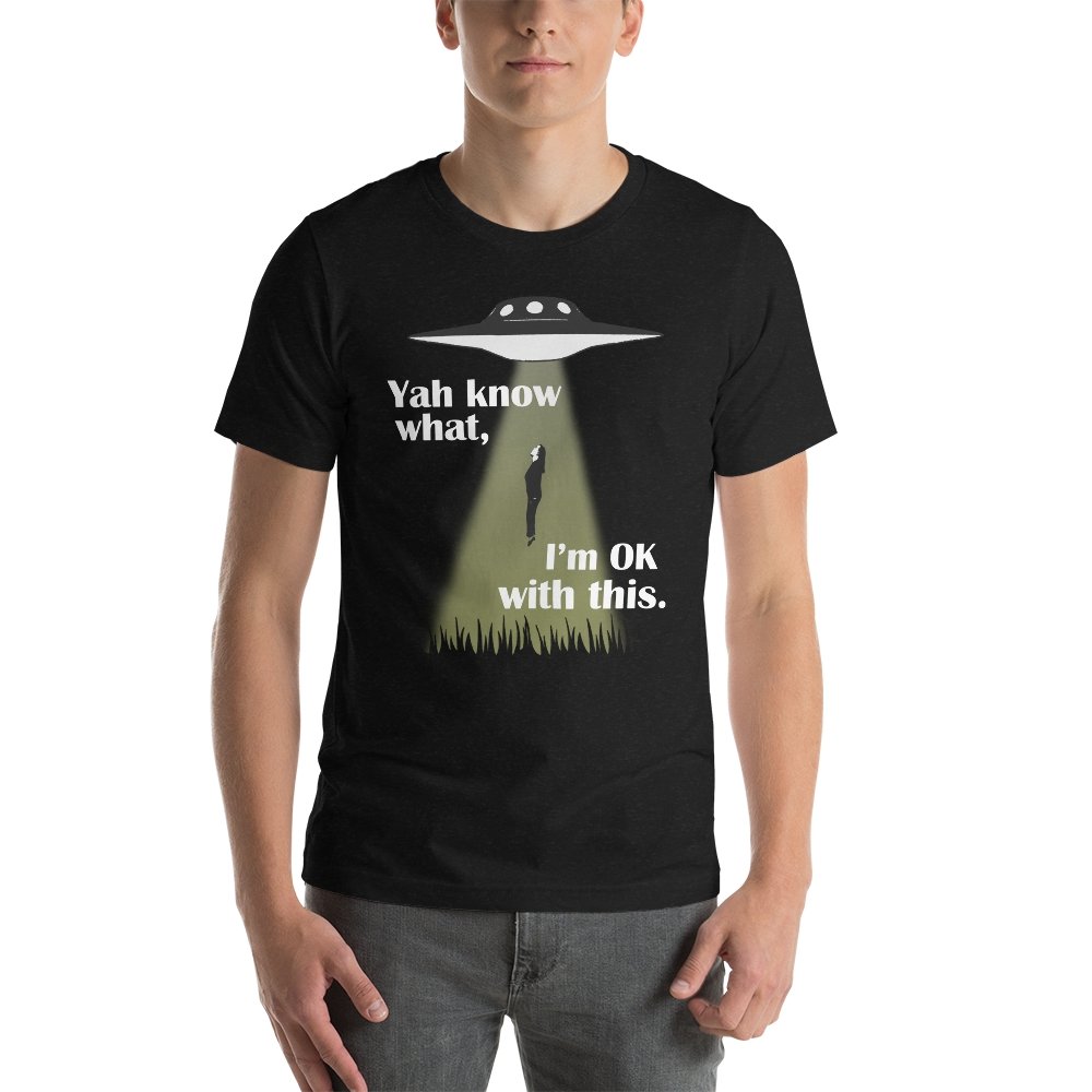 Funny Alien Abduction - Unisex Jersey Short Sleeve T-shirt - Jeanjai