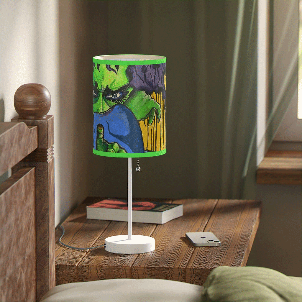 Painting of Medusa - Lamp on a Stand - Jeanjai