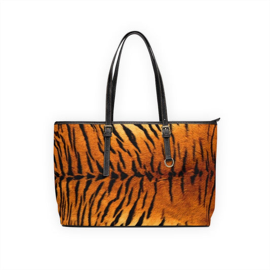 Tiger Print - PU Leather Shoulder Bag - Jeanjai