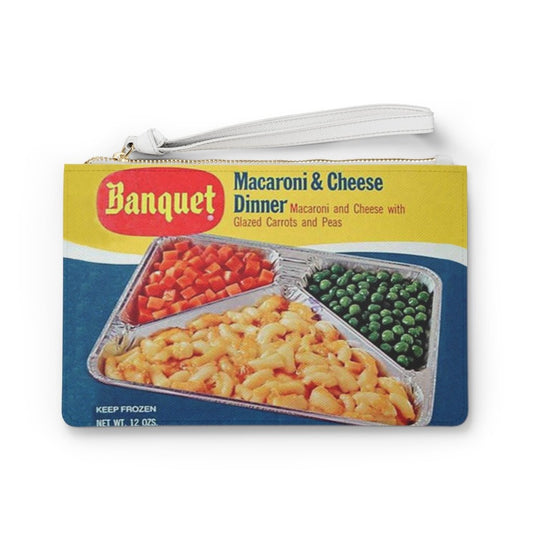 Vintage Macaroni & Cheese TV Dinner - Clutch Purse - Jeanjai