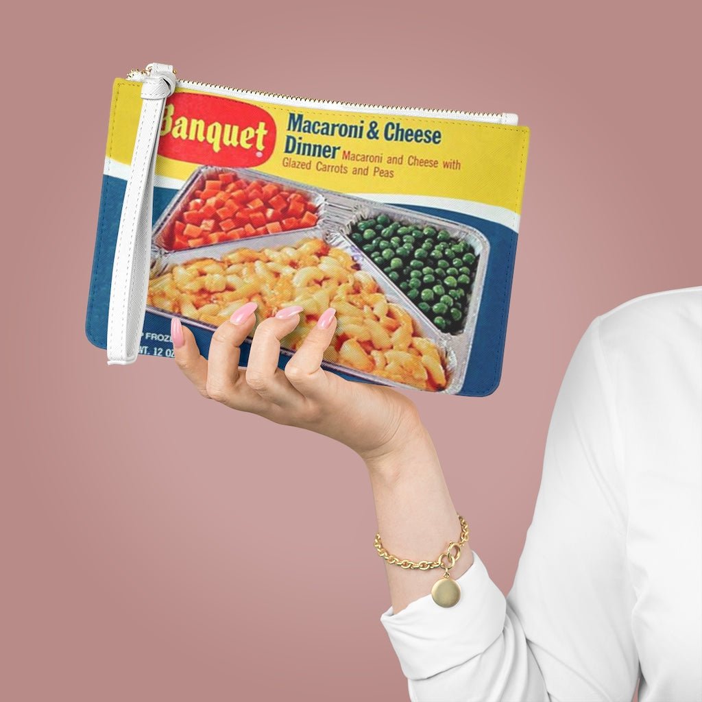 Vintage Macaroni & Cheese TV Dinner - Clutch Purse – Jeanjai