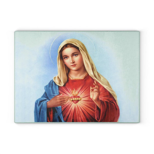 Virgin Mary - Glass Cutting Board - Jeanjai
