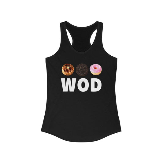 Waffles, Oreos, Donuts WOD - Women's Racerback Tank - Jeanjai